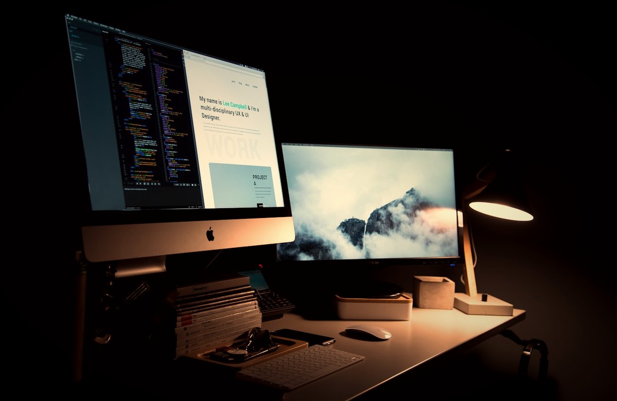 A designer’s desk building a customer-ready website