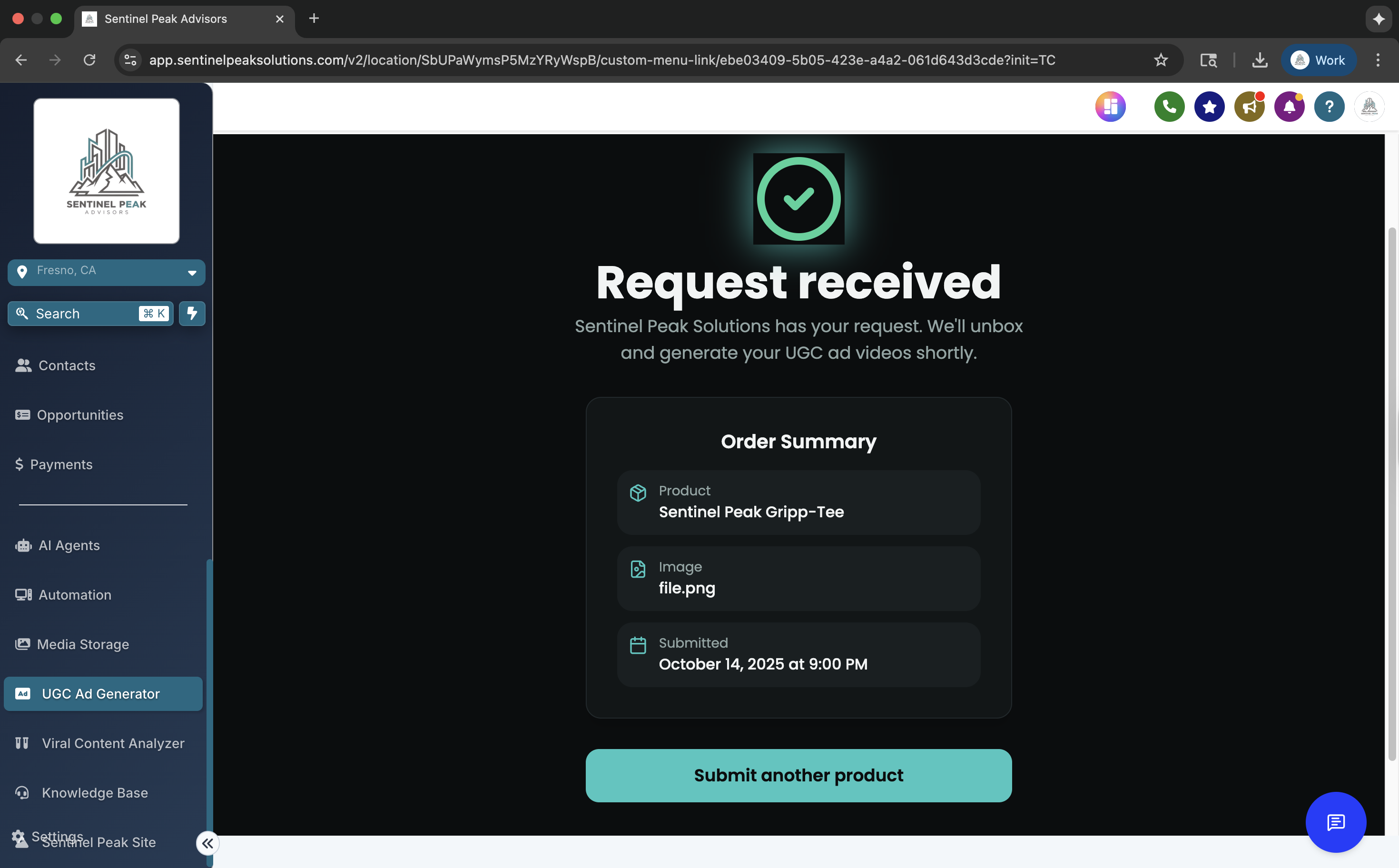 Ad Confirmation