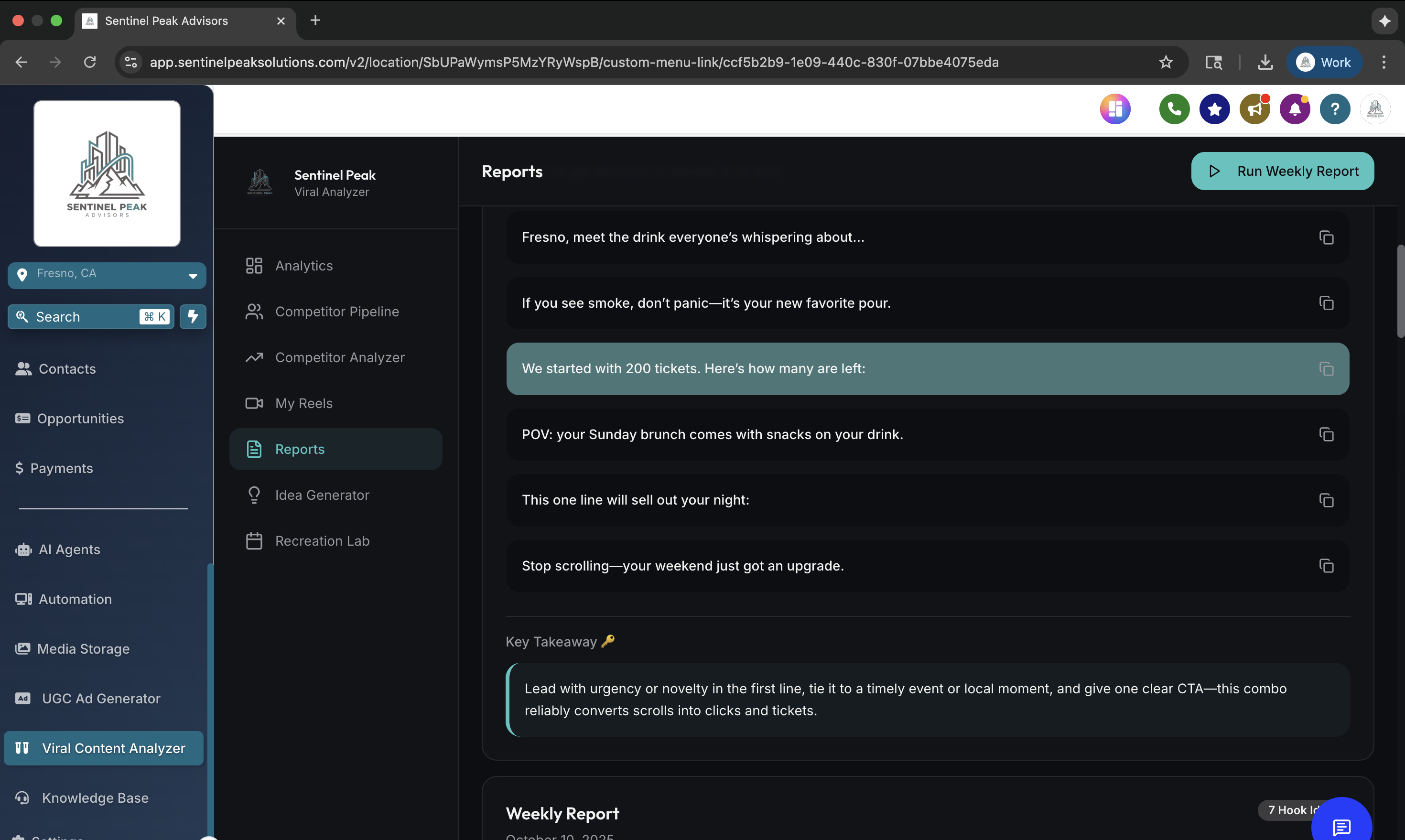Performance Reports